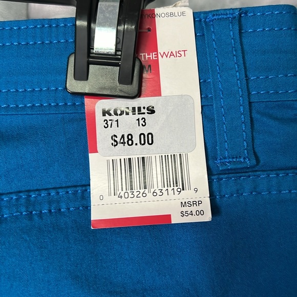 Lee NWT Teal Comfort Waist Skimmers - size 12 - Picture 6 of 11